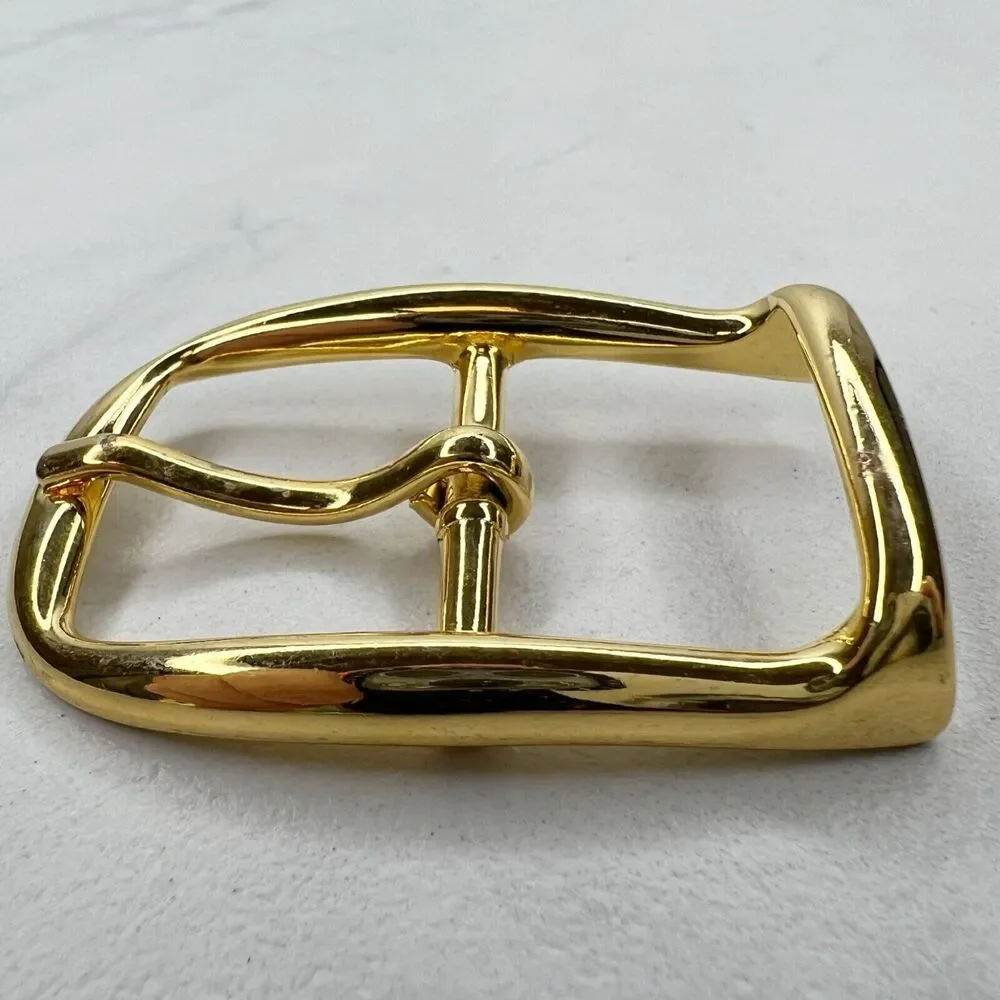 Vintage Gold Tone Simple Basic Belt Buckle for up to 1 Inch Belt